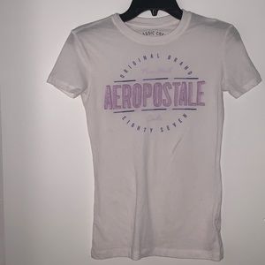 Aéropostale White Short Sleeve Shirt